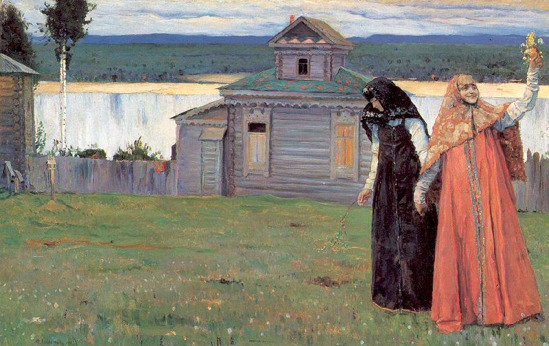 Nesterov, Mikhail In Small and Secluded Convents oil painting picture